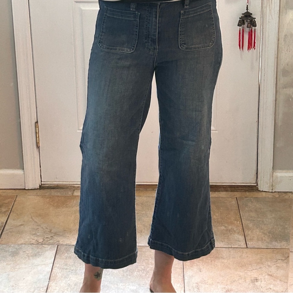 Wide Leg Cropped Jeans